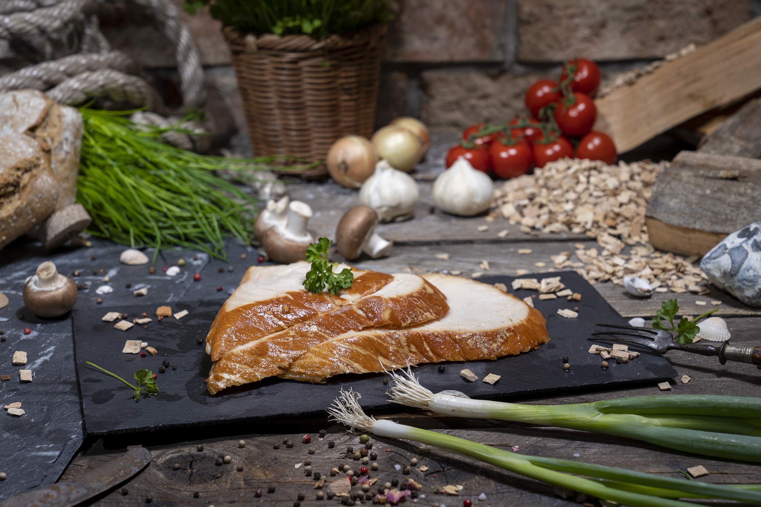 GreetFish Butterfisch, über Buchenholz geräuchert, Natur, 500g