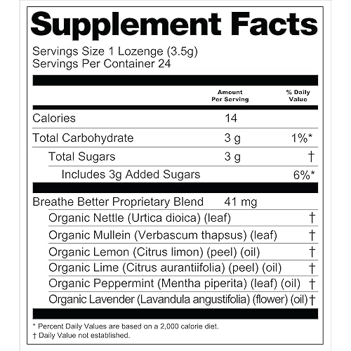 Miniatura 5 de Clarity Blend - Caramelo duro funcional  Apoyo estacional que respira más fácilmente  Limón orgánico, lima, menta, lavanda  Sin gluten, sin OMG,