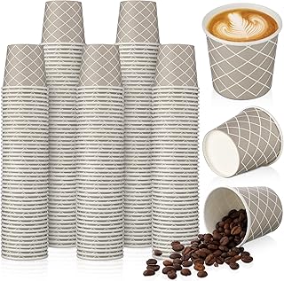 100 Count 3 oz Disposable Coffee Cups Disposable Espresso Cups Small Paper Cups 3 oz Cups for Coffee Tea Cocoa Juice Mini Disposable Paper Cups for Cafes Offices and Home