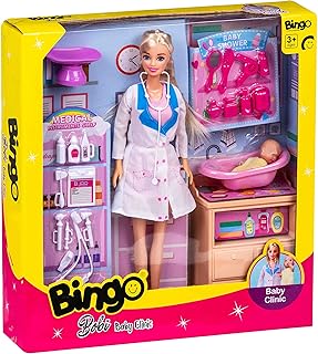 لعبة عيادة الاطفال بينجو بوبي، بلاستيك، متعدد الألوان