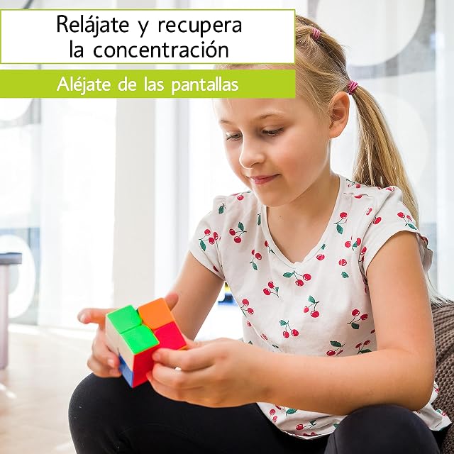 Foto 6 de 8 de CUBIDI Cubo De Mágico 2x2, Velocidad con Propiedades Optimizadas para Principiantes para Unisex Adultos…