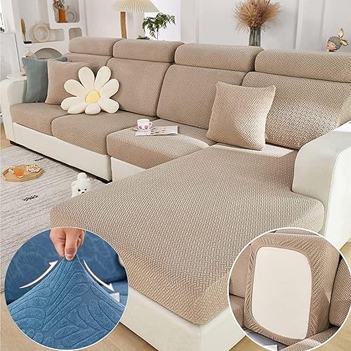 Nolaninterior Magic Sofa Covers,2023 New Universal Magic Sofa Cover Stretch Waterproof,Magic Sofa Cover - Classic Sectional Slipcovers (Texture -