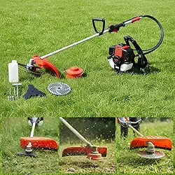 Roçadeira Costal 2 Tempos 65cc Nakasaki 3hp Gasolina Potente Disco 80 Dentes