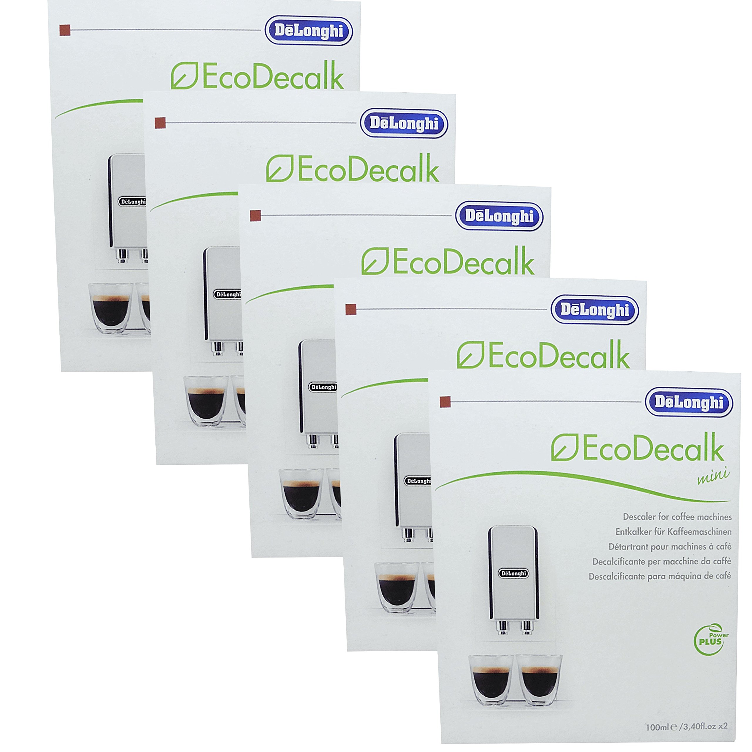 Decalcificante DeLonghi Eco Decalk Mini 6x100ml - Set Con Spazzola Per Macchine Caffè - Foto 6