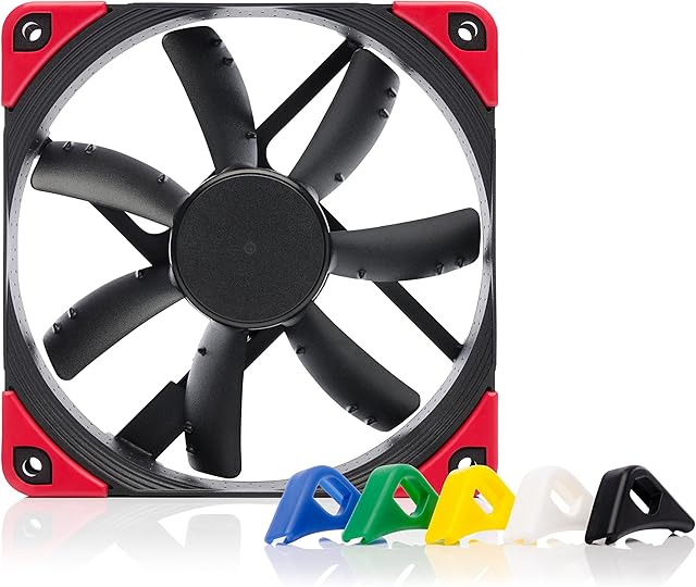 Noctua NF-S12A PWM chromax.black.swap, Premium Quiet Fan, 4-Pin (120mm, Black)