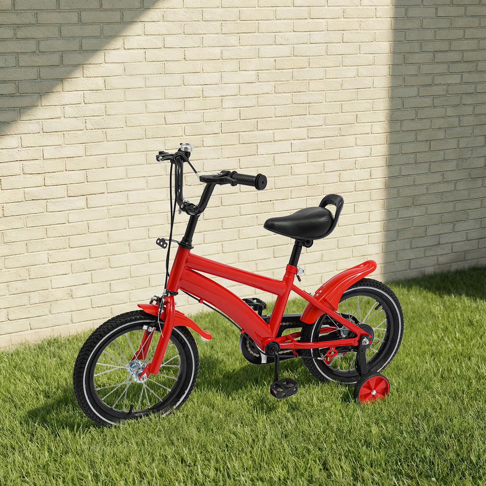 Bicicletta per bambini 12/14/20 pollici, regolabile in altezza, telaio adatto, accessori confortevoli