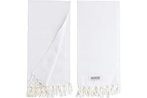 DEMMEX Premium Organic Turkish Cotton Hand Towels (Pack of 2)