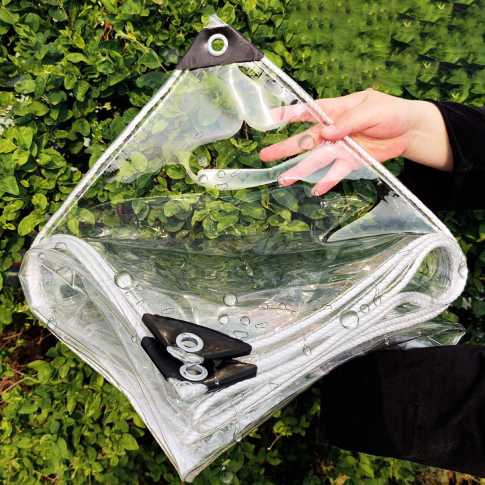Amazon.co.jp: 透明防水レインタープ、キャンプ、植物、温室、車