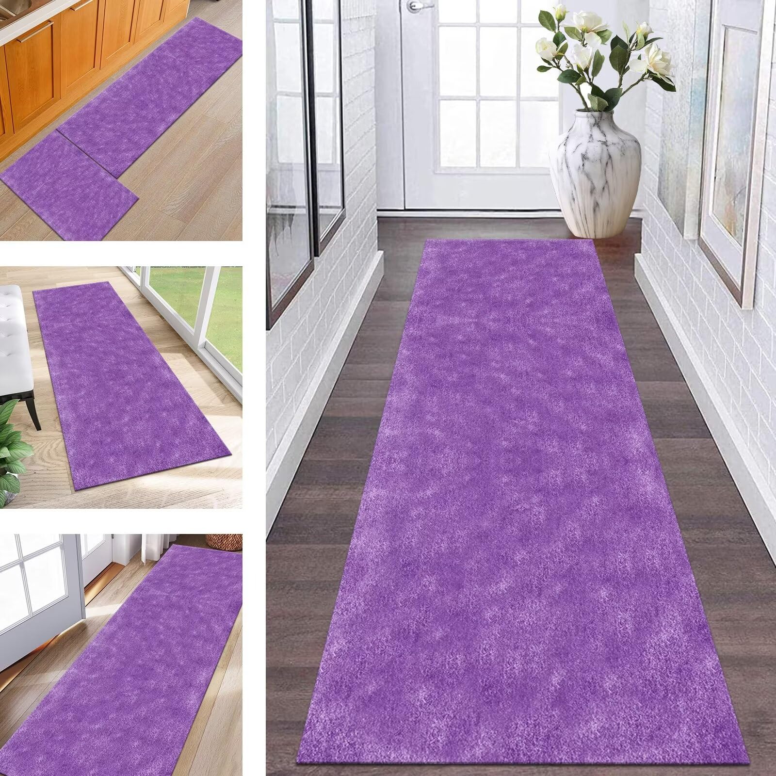 Tapis de cuisine devant evier long lavable antiderapant pour salon et chambre