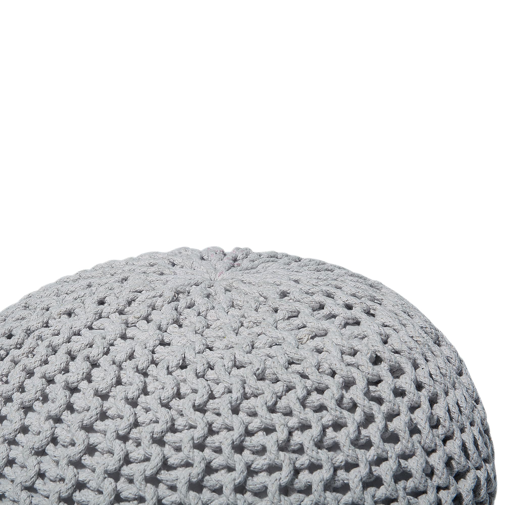Beliani Trendy Ottoman in Hellgrau Baumwolle 50x35 cm Conrad