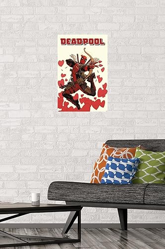 Miniatura 2 de Trends International Marvel Comics Deadpool - Póster de pared de Cupido, 22.4 pulgadas de largo x 14.7 W, versión premium sin marco