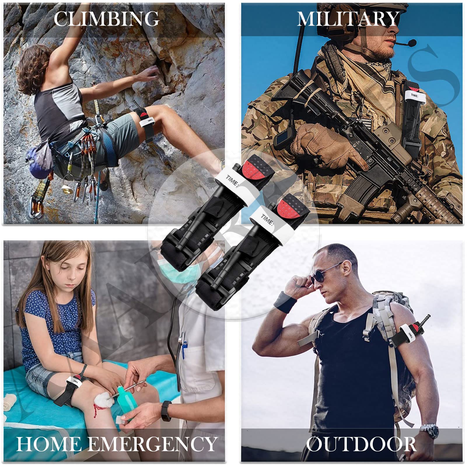 Botiquines de Primeros Auxilios Suministros, torniquetes Torniquete de Emergencia al Aire Libre Primeros Auxilios Táctico, Torniquete Militar médico Operación c