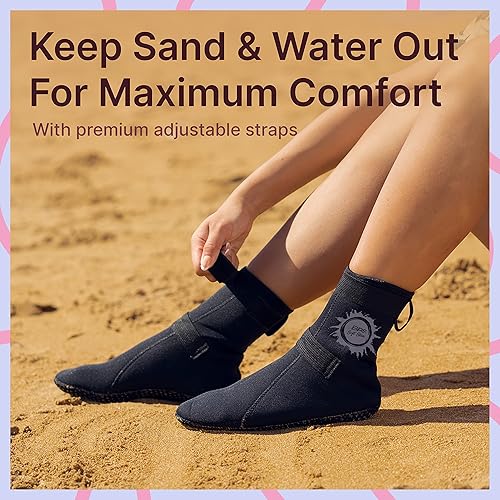 Miniatura 6 de BPS Nueva Zelanda - Calcetines de neopreno antideslizantes de 0.118 in para playa, actividades acuáticas, buceo, surf, traje de neopreno