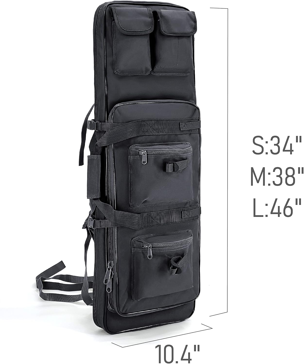 Gespann Tactical Rifle Backpack Soft Rifle Case Rifle Storage Holder for Hunting Trekking Hiking Fishing Rod Bag