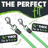 Vista 7 de Correa retráctil Mighty Paw con soporte incorporado para bolsas de excremento Correa retráctil de 16' para perros pequeños, razas medianas