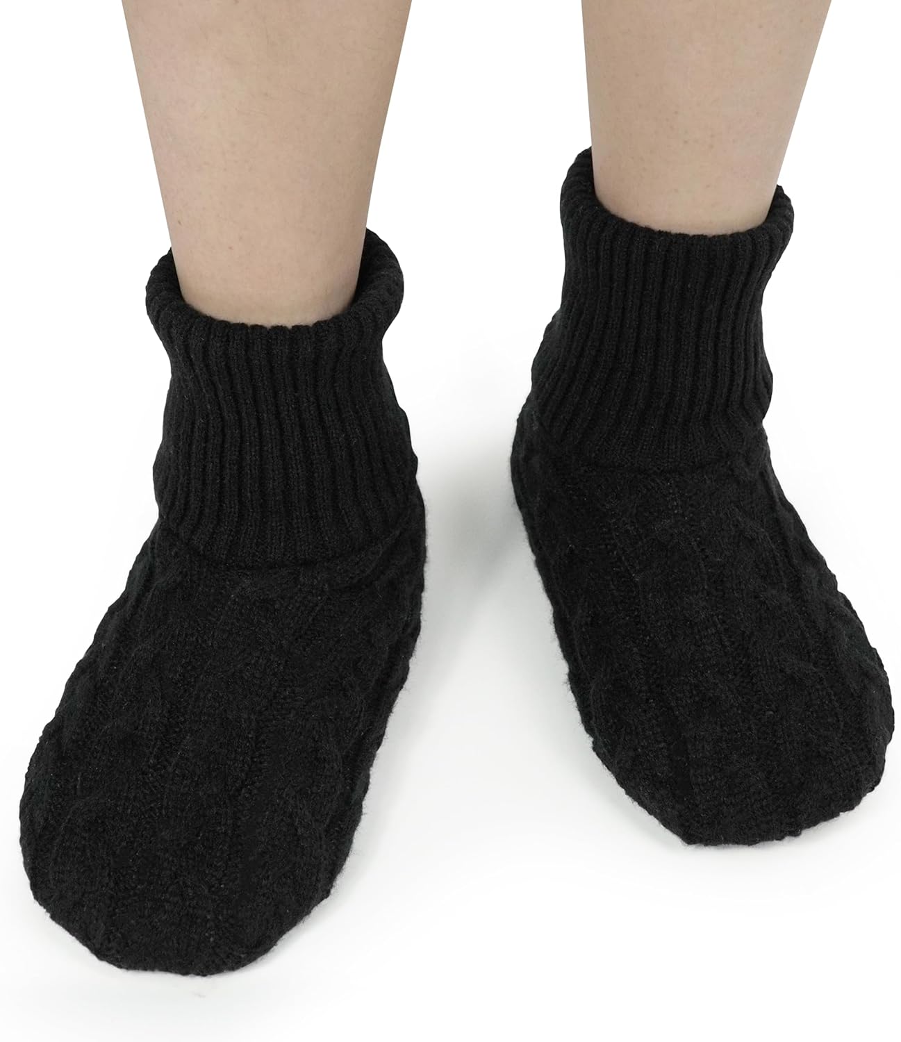 BenSorts Fuzzy Slipper Socks for Women Non Slip House Socks with Grips Gifts - Image 2