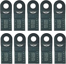 10 x TopsTools WX35F_10 Lames à dents fines 35 mm compatibles avec Worx Sonicrafter, Worx 250W, Erbauer Multitool Multi Tool Accessoires