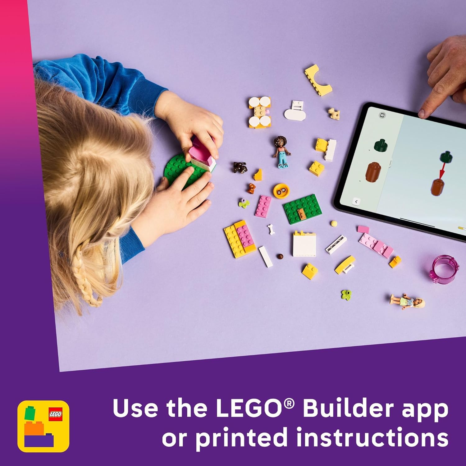 LEGO Friends Puppy Playground Pretend Play Building Toy - Creative Storytelling Playset for Girls & Boys, Ages 4+ - Includes 3 Dog Toys, & 2 Minidolls - Gift Idea for Birthdays & Pet Lovers - 42665