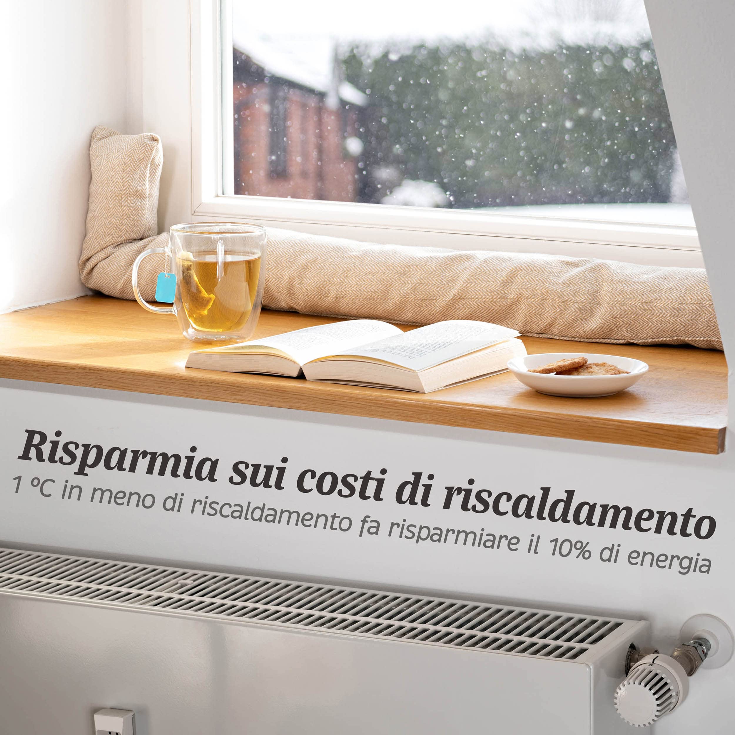 Praknu Paraspifferi Isolante per Porte e Finestre fino a 120 cm - Lavabile - Risparmio Energetico - Extra Lungo e Pesante - Beige