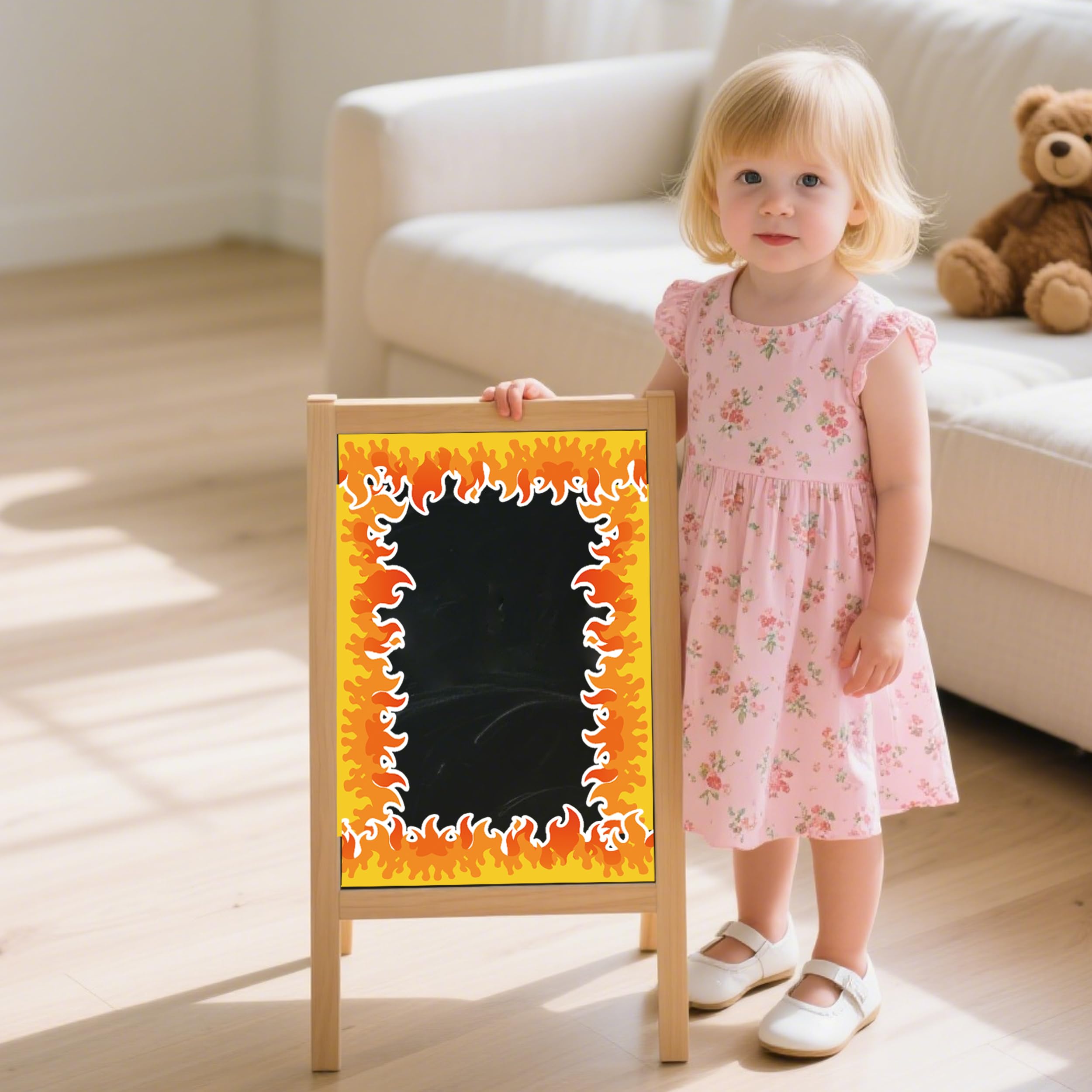 Snapklik.com : Fire Bulletin Board Border 32.8FT Red Orange Burning ...
