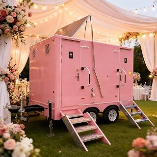 Luxury Restroom Trailer – Portable Bathroom Trailer for Events, Weddings, VIP Parties, Construction & Outdoor Use