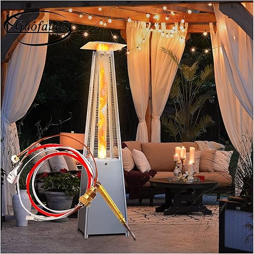 Miniatura 7 de Termopar al aire libre del calentador del patio, M8 x 1 de las tuercas de conexión del extremo del termopar 410 milímetros de longitud M6 x 0,75