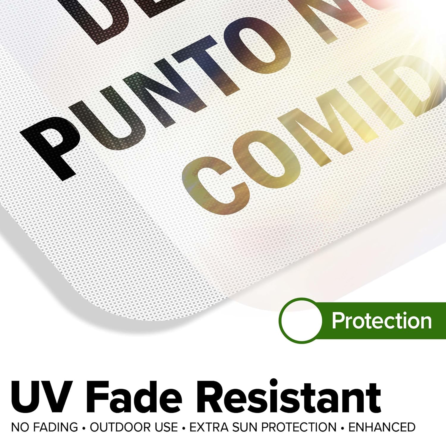 Notice No Food Or Drink Beyond This Point Bilingual Sign, 18x24 Inches, 3M EGP Reflective .080 Aluminum, Fade Resistant, Made in USA by My Sign Center