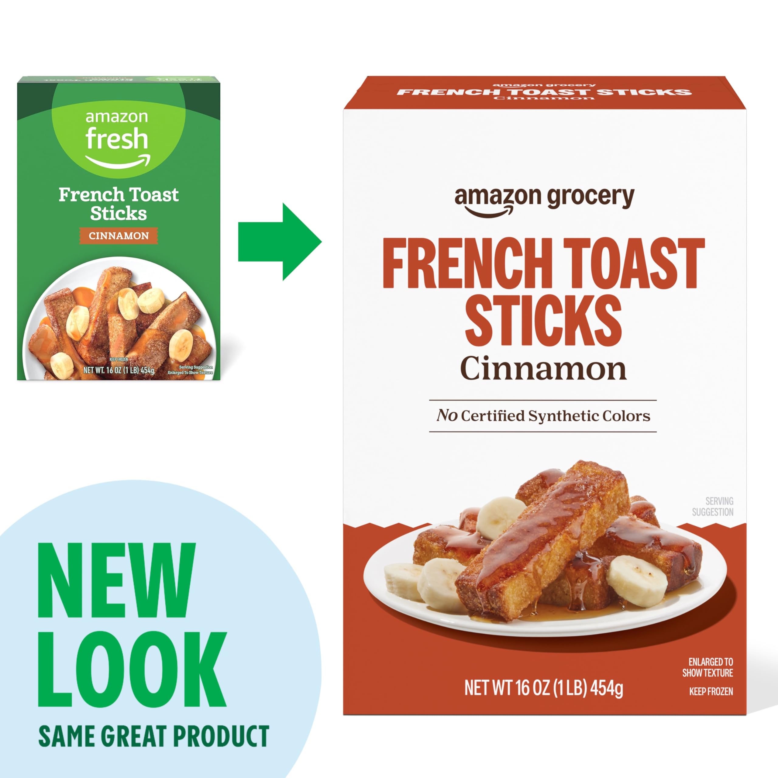 Amazon Grocery Cinnamon French Toast Sticks Frozen 16 Oz Previously Amazon Fresh Packaging May Vary — view 2