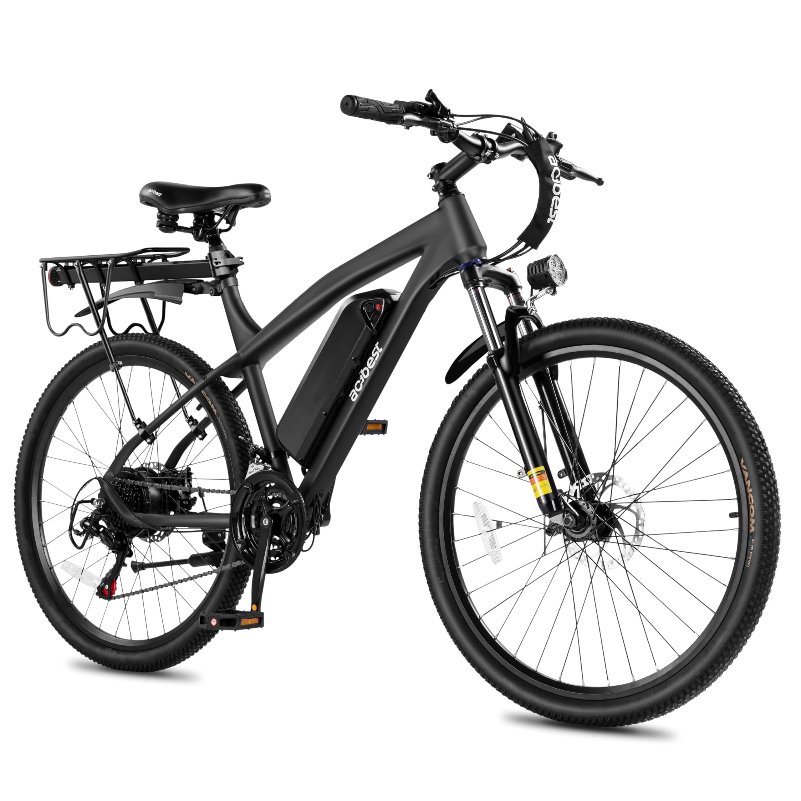 Race Electric Bike for Adults 21-Speed 27.5" Ebike, Up to 28MPH, Peak 1000W Brushless Motor, Removable Battery, Commuting Mountain Electric Bicycle with Fork Suspension