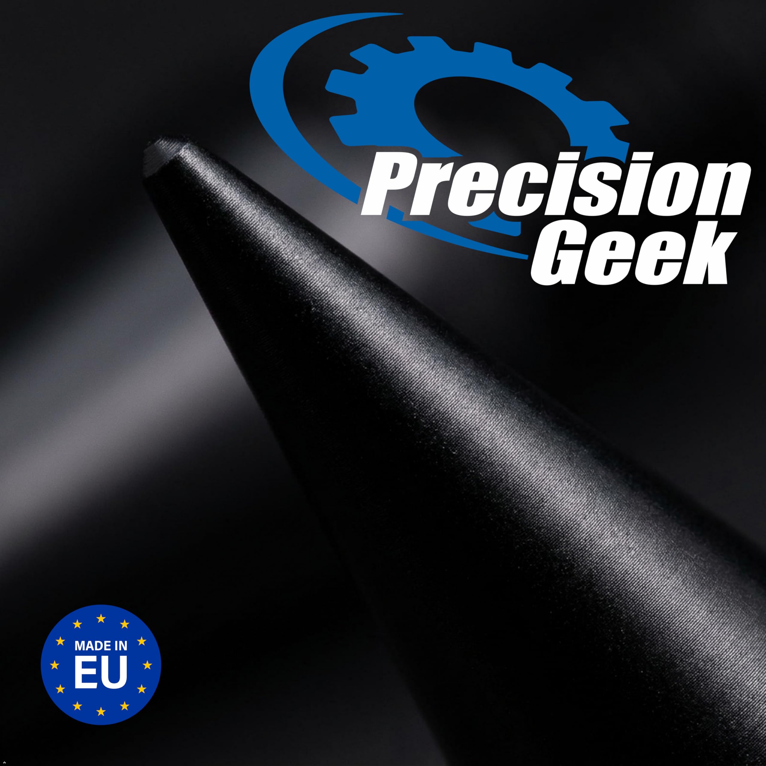 PrecisionGeek Speaker Spikes M6 – Aluminium Noir Ø10 × 20 mm – Anti-Vibration – 4 pièces