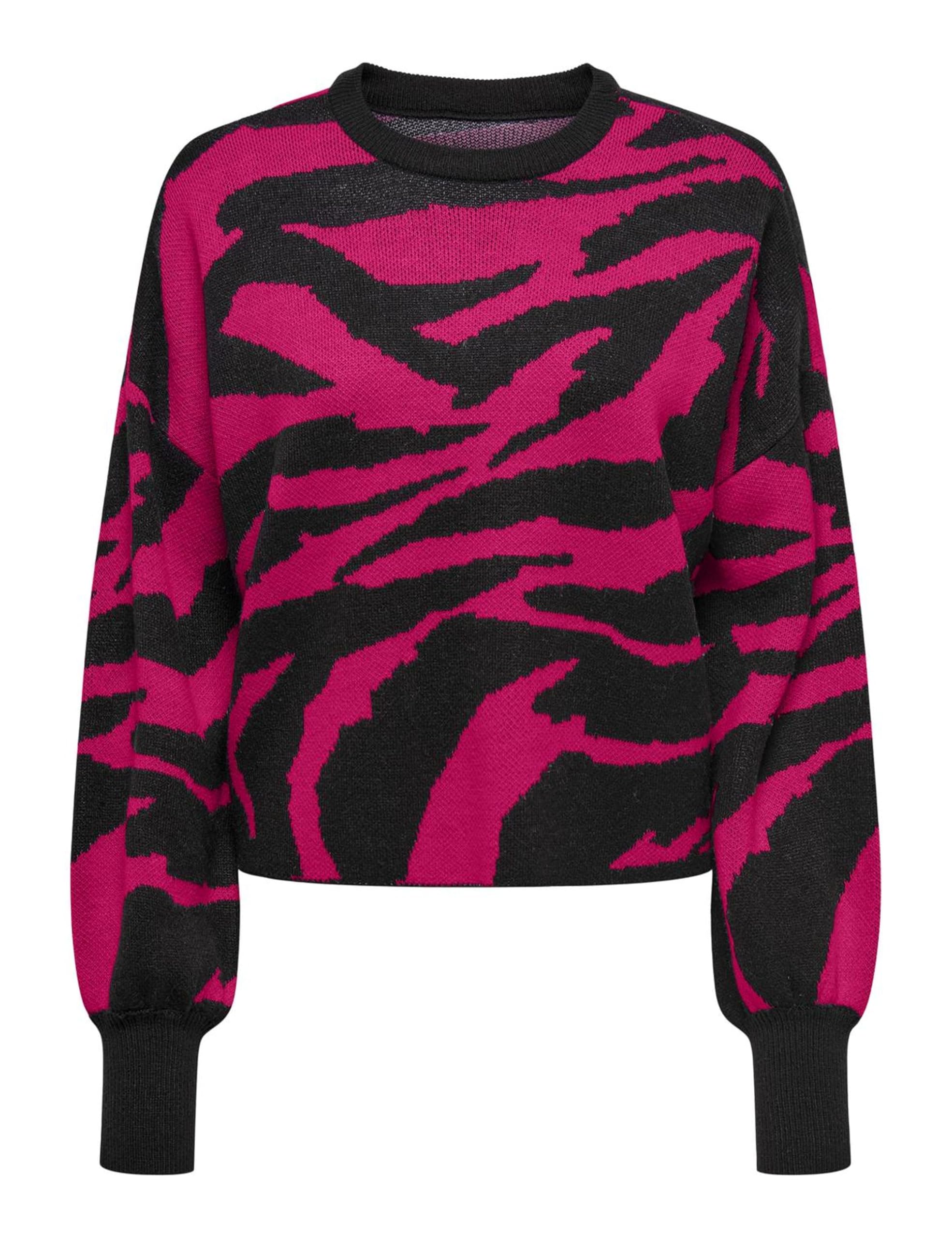 ONLY Damen Onlhilla Ls Jq Mix Box O-Neck Rp KNT