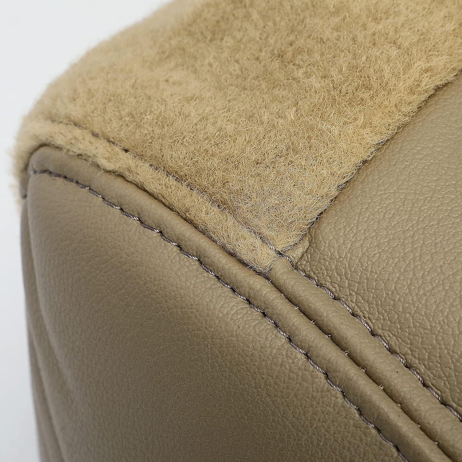 KUAFU Seat Covers (Bottom & Top Lean) Compatible with 2000 2001 Ford Excursion Limited XLT Seat Cushion Protectors Artificial Leather Driver & Passenger, No Pre-Cut Armrest Openings (4 Packages)