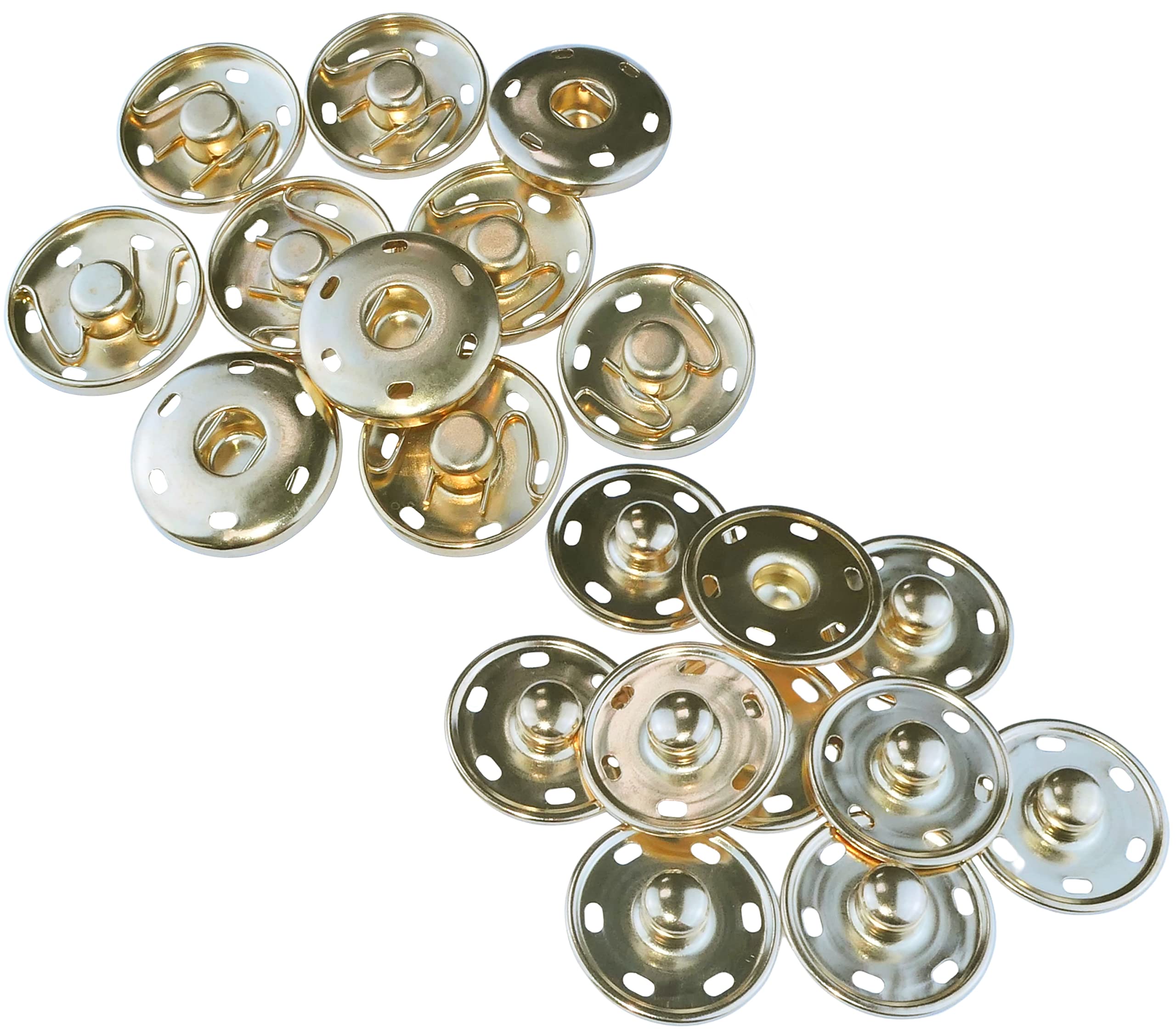 Lot De 15 Grands Boutons Pression En Métal à Coudre Pour Manteaux Et Vêtements, Accessoires De Couture 25 Mm