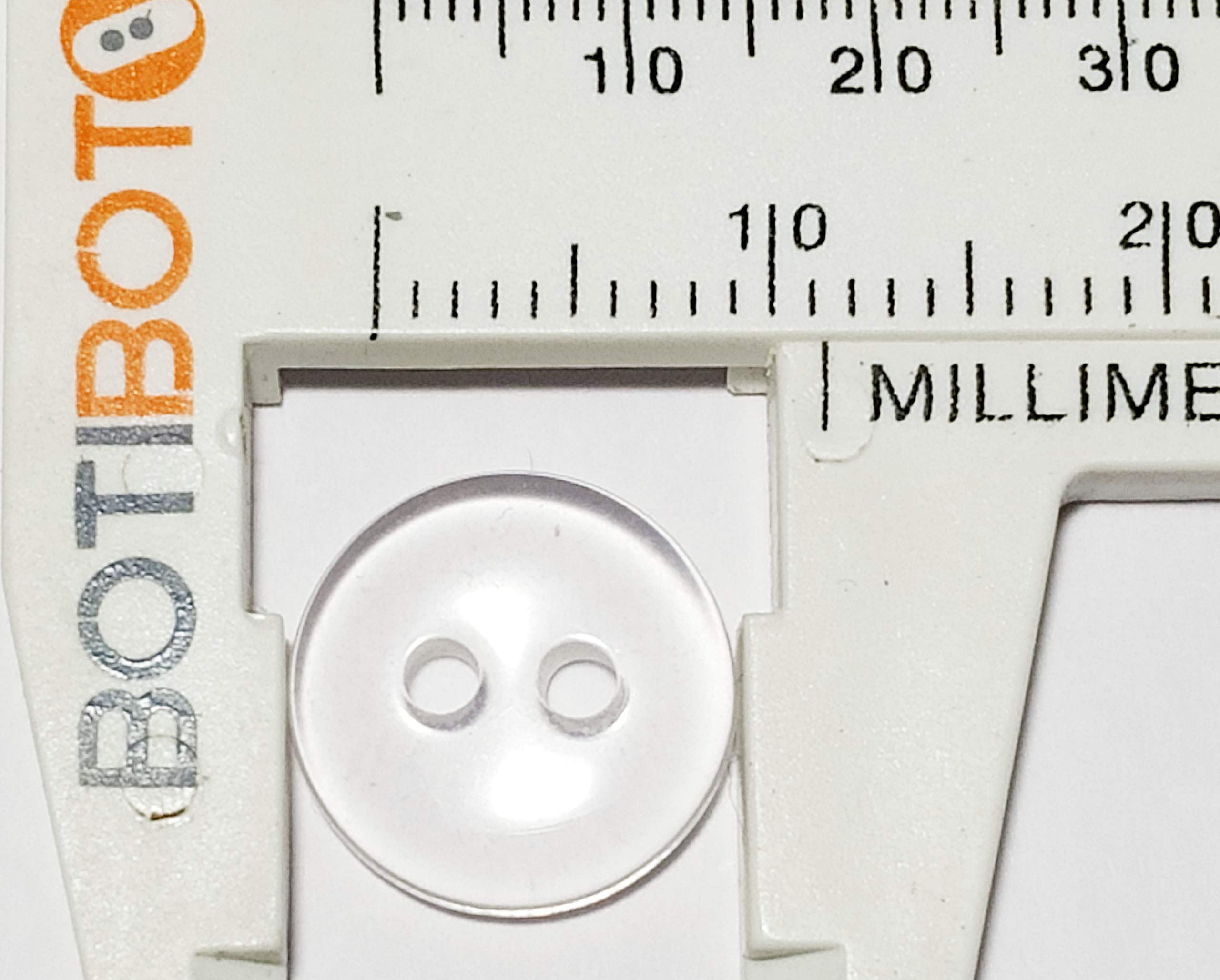 50 Bottoni Trasparenti 10mm Reversibili - Per Cucito, Artigianato, Vestiti Bambini - Spedizione Dalla Spagna - Foto 11