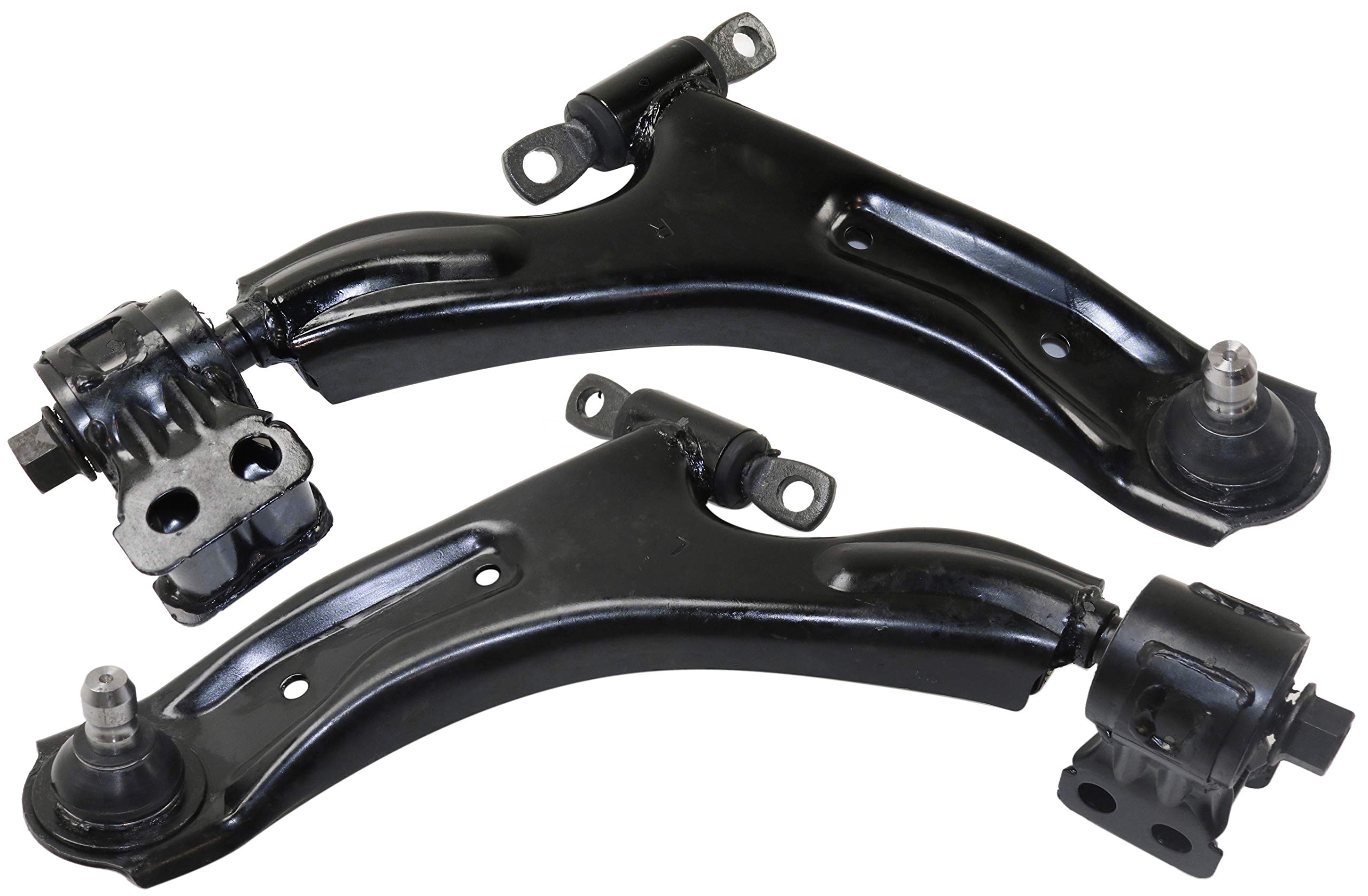 Evan Fischer Set of 2 Front, Left and Right, Lower Control Arm With Ball Joint(s) & Bushing(s) Compatible with Chevrolet Spark 2013-2015 Spark EV 2014-2016 FWD 95319216, 95319215