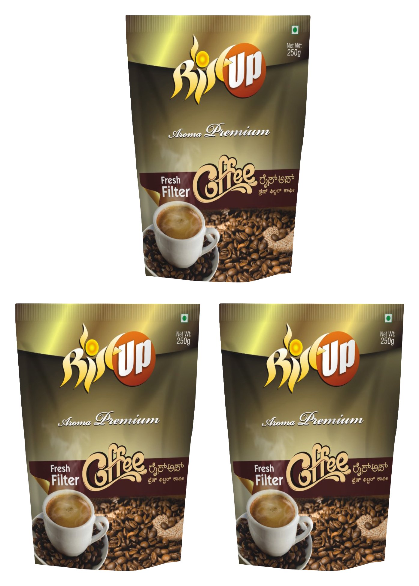RiseUp Aroma Premium Fresh Filter Coffee Powder, 250 g (Pack of 3) (B01MR597ND) Amazon Price History, Amazon Price Tracker