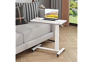 Pneumatic Adjustable Side Table for Bed