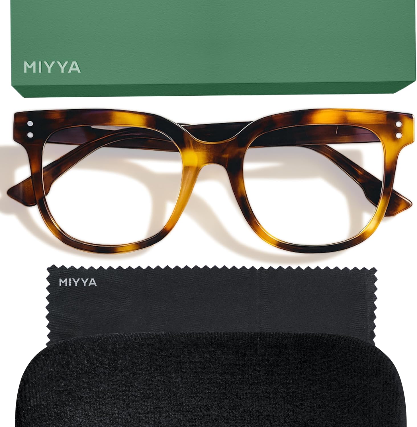 miyya Stylish Reading Glasses for Women, Cheaters Eyeglasses, Oversized Blue Light Readers, Fashion Eye Glasses