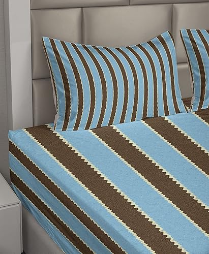 Miniatura 10 de Lunarable Whale Sheet Set, 2 Killer Whales Swimming Near an Iceberg in The Arctic Ocean Exotic Scene, Fitted and Flat Sheet with Pillowcases Bedding