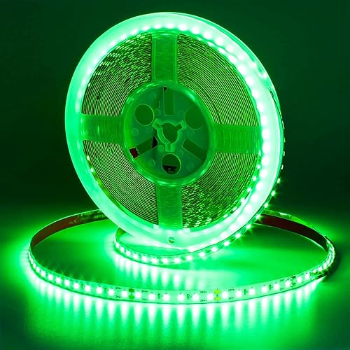 Miniatura 8 de Tira de luz LED blanca, 6500K 32.8ft10m SMD2835 120LEDsm DC24V 0.315 in ancho cinta LED flexible cortable para decoración interior (sin enchufe de