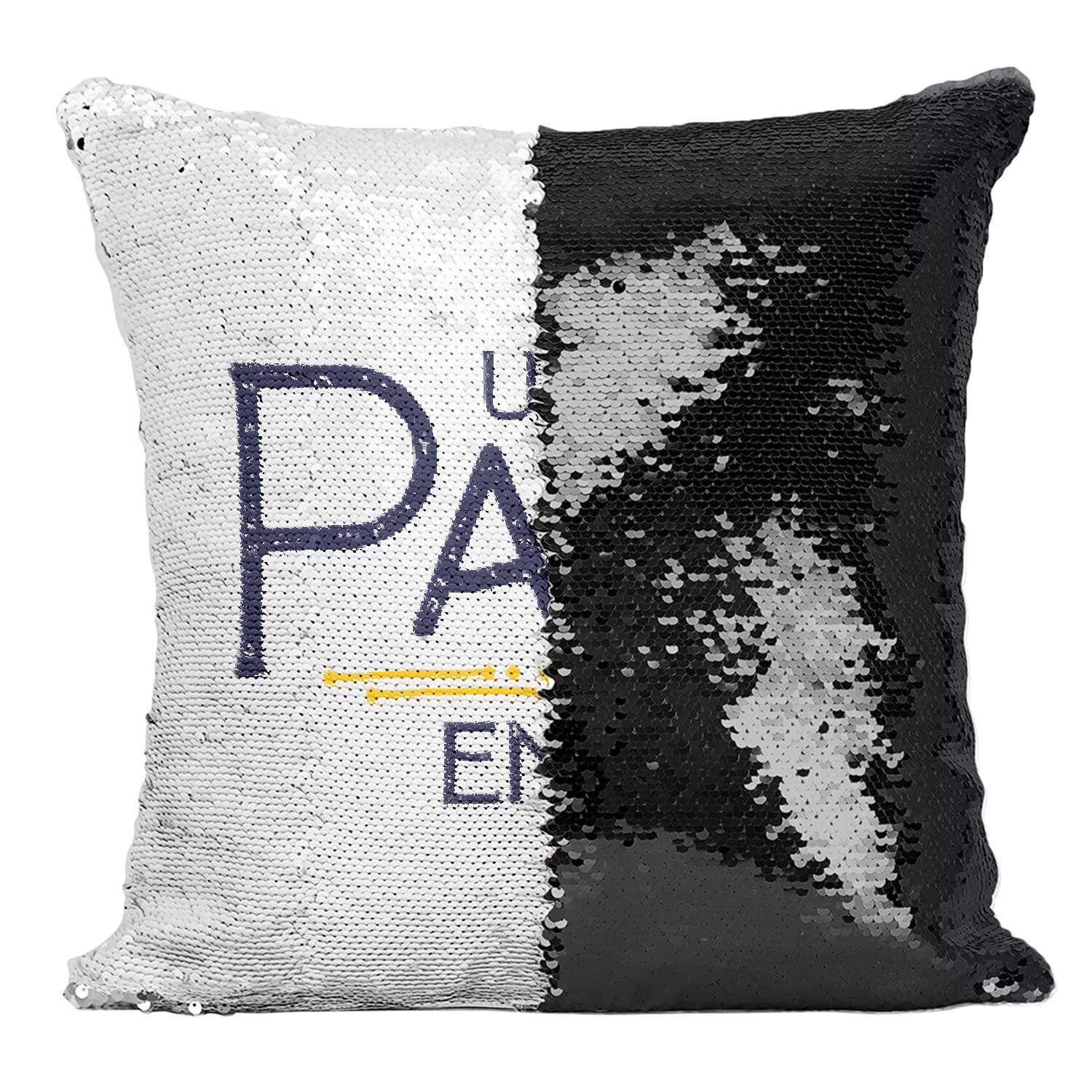 Coussin Sequin Noir pour Déco Salon Design et Ambiance Famille