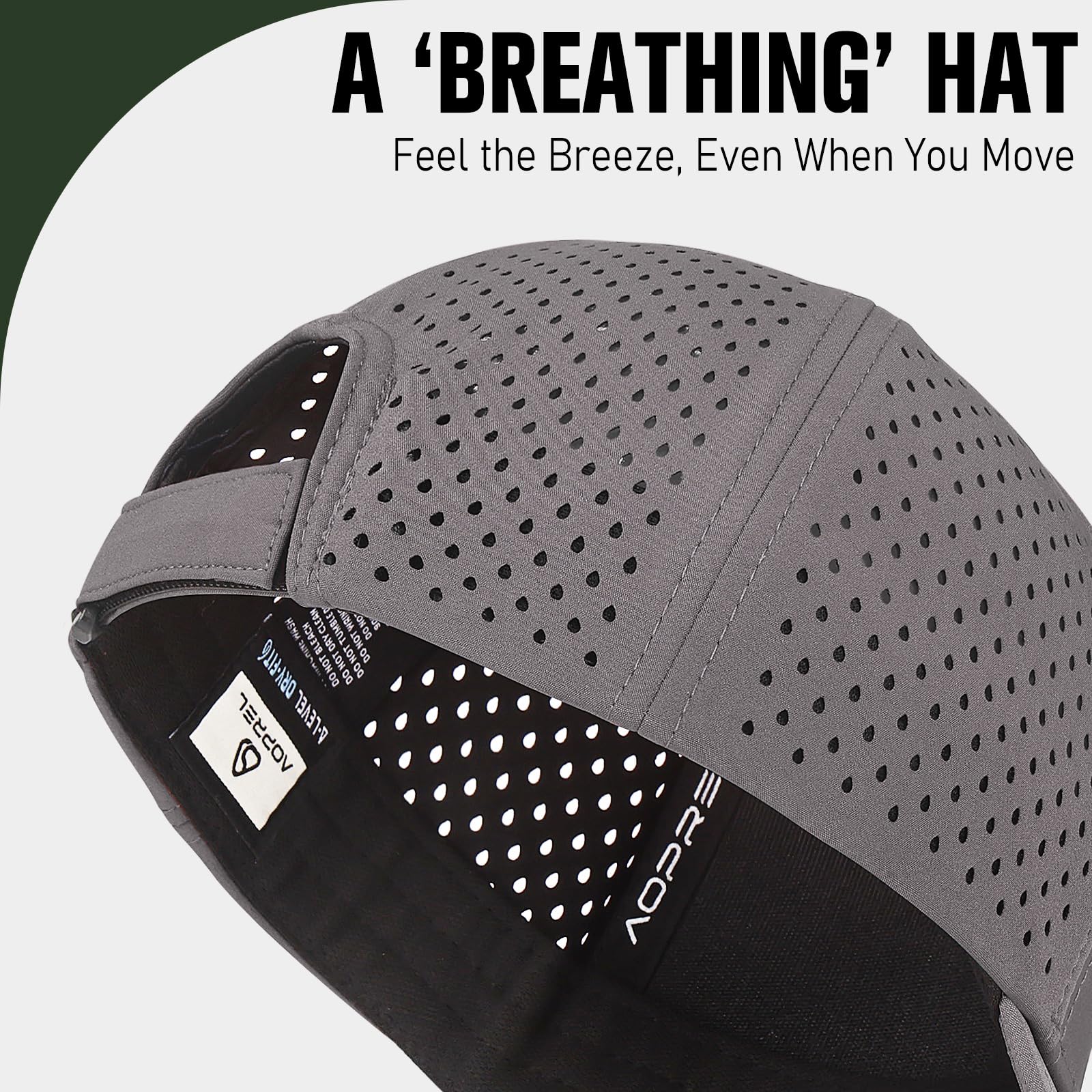 AOPREL Cappello da baseball traspirante in rete cappello da golf ad asciugatura rapida regolabile cappelli da baseball per uomini e donne Sport Running Workout