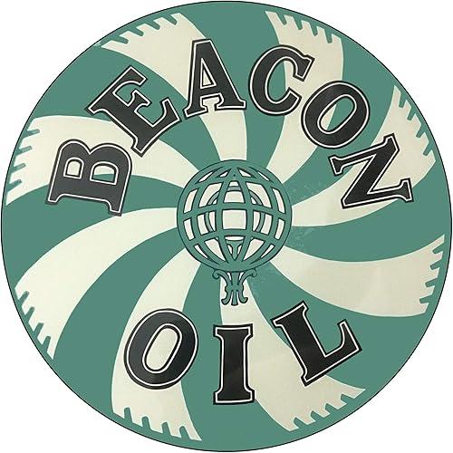 Miniatura 226 de Brotherhood Letrero de gas vintage de reproducción de letreros de metal vintage, letrero redondo de metal para garaje y hogar, 8 pulgadas de Nourse