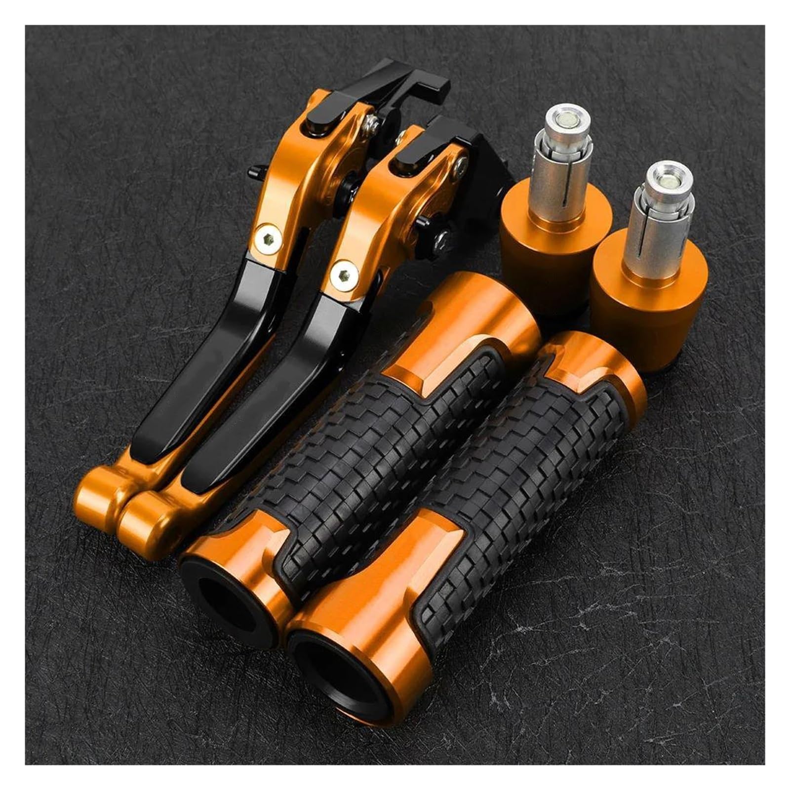 USQBUZHHK Brake Clutch Lever Brake Clutch Levers Handlebar Grips Ends for R6 YZF-R6 YZFR6 2005-2016(Q)
