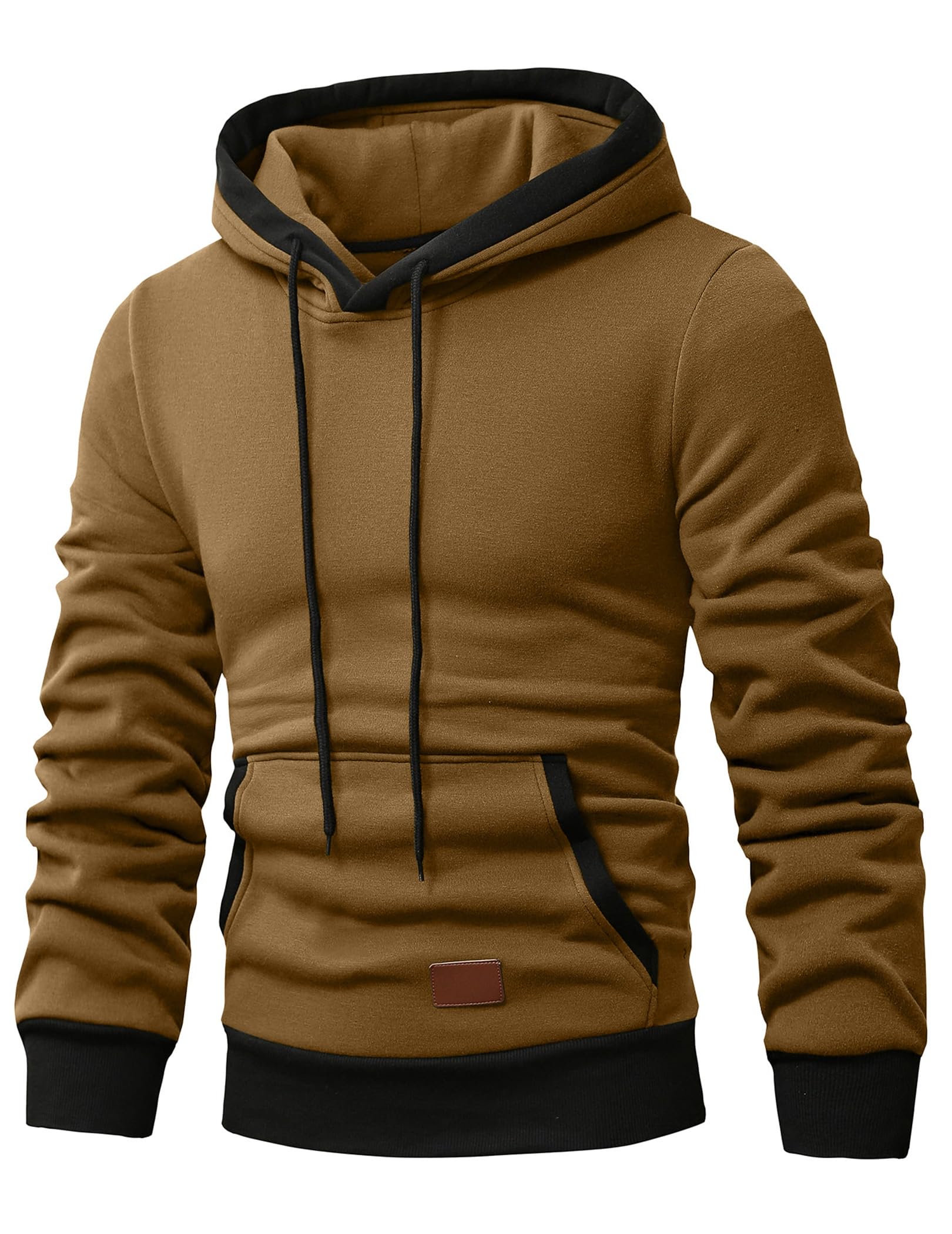 JMIERR Kapuzenpullover Herren Langarm Hoodie Herren Warm Pullover mit Kapuze Casual Kapuzenjacke Hoodie Baumwolle Sweatshirt Kordelzug Hoody mit Tasche