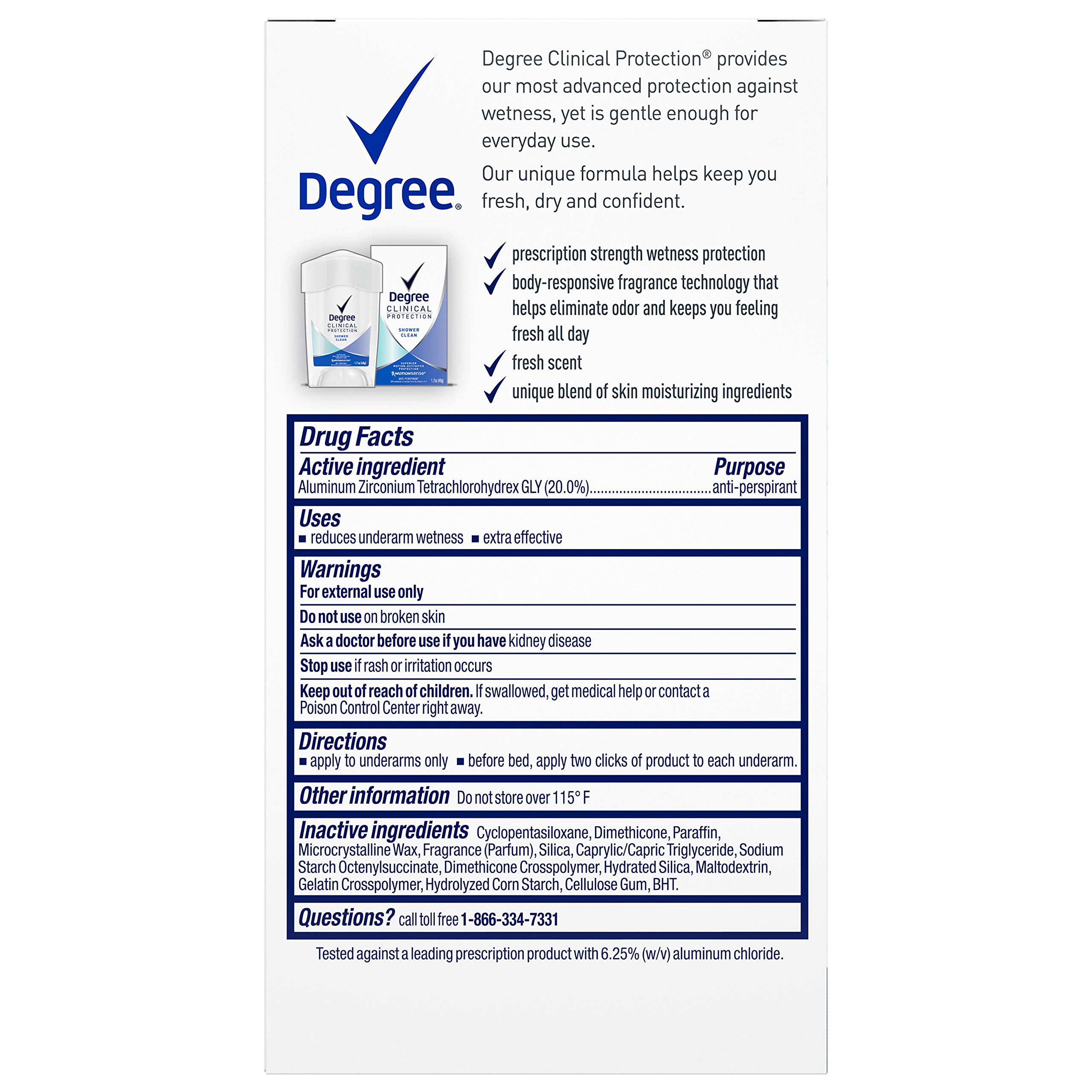 Degree Clinical Strength Antiperspirant Deodorant for Excessive Armpit