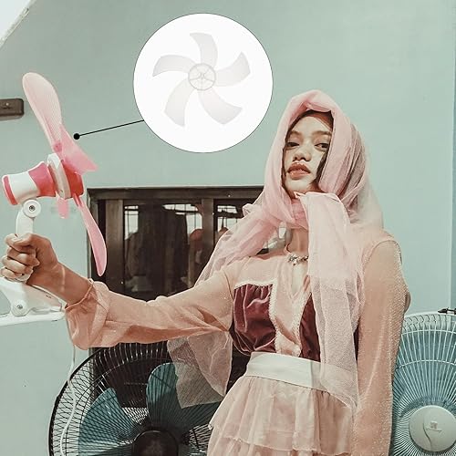 Miniatura 5 de DOITOOL 2 cuchillas de repuesto para ventilador de techo, 5 hojas, 14 pulgadas, universales, color blanco