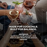 Vista 7 de Abstinence Aperitivo sin alcohol de naranja sanguina, 750ml, galardonado, inspirado en botánica, bebida no alcohólica agridulce, destilados sin