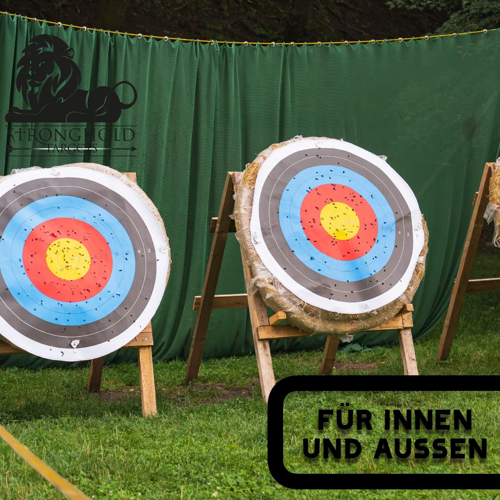Stronghold Pfeilfangnetz, grün, 2,5X 2,9m Fangnetz | Stronghold Pfeilfangnetz Bogenschießen Professional - grün -