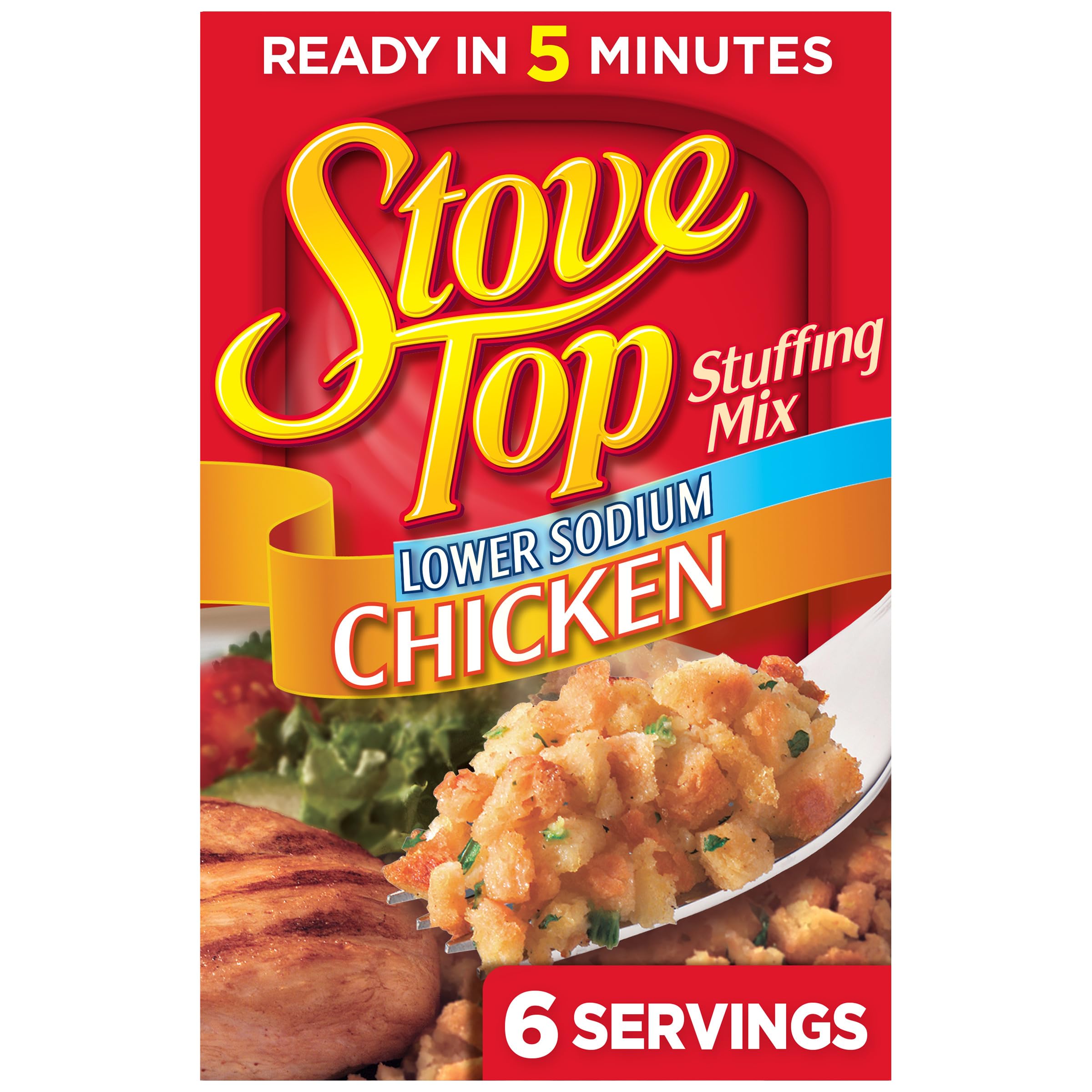 Stove TopLow Sodium Stuffing Mix, Chicken, 6 Oz